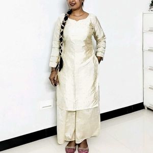 Elegant Cream Kurta Set