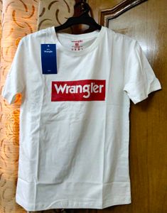 Wrangler White T-Shirt - Size S