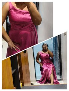 Hot pink gown