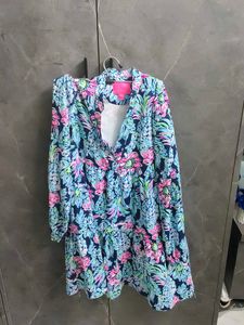 Vibrant Floral Print Mini Dress