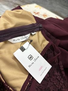 Marron Miss Chase Flared Gown