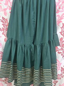 Green Embroidered Kurta  sharara  sat with dupatta