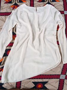 Elegant White Chiffon Top