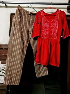 sequins embroidered co-ord set