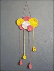 Crochet Cloud Wall Decor