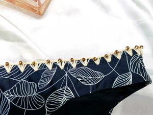 🇳🇿💫🎀Black Leaf Print Bikini Bottom