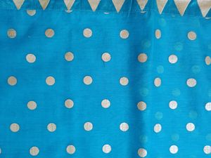 Blue Dots Saree