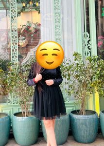 Chic Black Tulle Dress