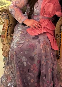 Stunning Floral Embroidered Gown