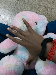 Cute Multi Color Teddy With Hanging Rope