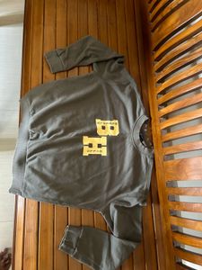 Stylish Olive Green Sweatshirt