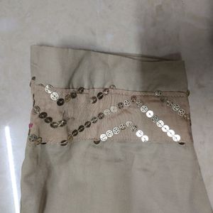 Festive Wear kurta And Cream Bottom