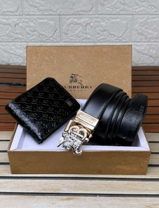 Burberry Belt and Wallet Set