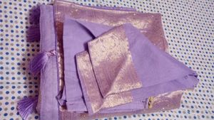 Lavish Lavender silk saree