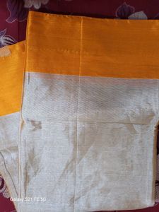 Orange Colour Tissue Saree