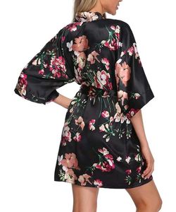 Floral Print Satin Robe🎀✨️