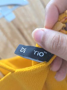 Rio Mustard Yellow Mini Dress