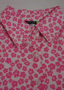 Pink Floral Print Top