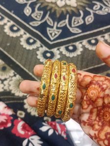 Elegant Gold Plated Bangles