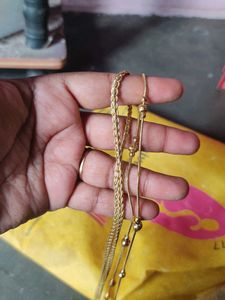 Gold Chain &amp; Earrings Set new se