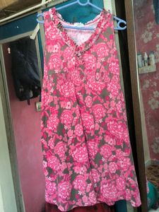 Women's Floral Print Sleeveless Dress