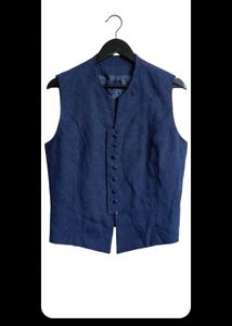 Classic Blue Textured Vest