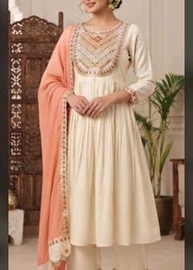 Elegant Embroidered Kurta Set with Dupatta