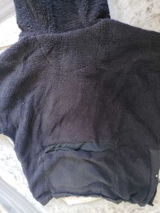 Cozy Black Fleece Hoodie