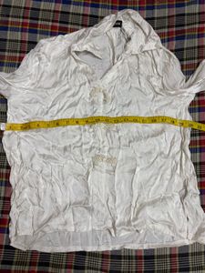 Elegant White Brocade Blouse