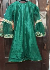 Emerald Green Embroidered sharara set