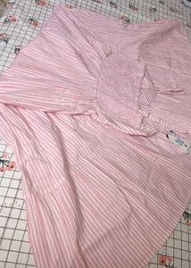 Pink Stripe Cotton Maxi Dress 🌸