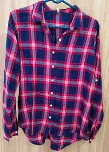 BARE DENIM Plaid Rayon Shirt