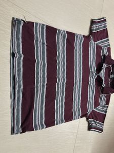 Men's Striped Polo T-Shirt