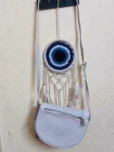 Steve Madden Stylish Light Grey Crossbody Bag