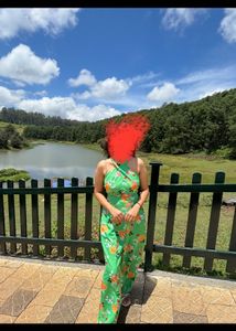 Green Floral Jumpsuit