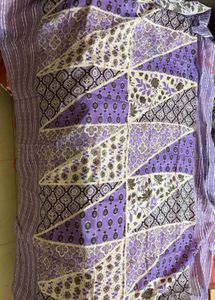 Beautiful Lavender Floral Print Kurta Set “M”