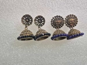 Oxidized Jhumka Earrings - CUSTOMIZED