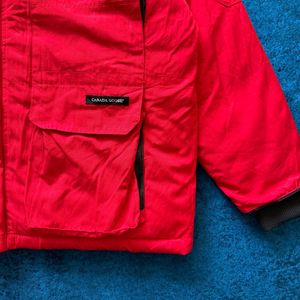 Canada Goose Red Down Puffer Jacket