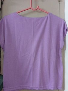 Lavender V-Neck Top