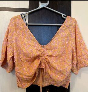 FLORAL CROP TOP H&amp;M
