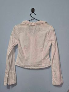 Women's White Button-Up Shirt