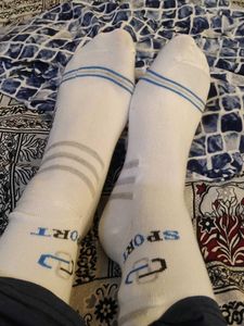 women's White Sport Socks