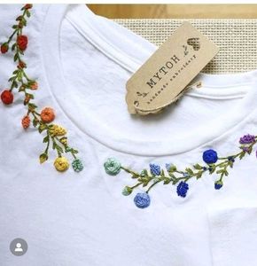 Hand Embroidered Tshirt