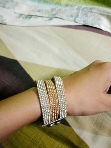 Chic Leather Bracelet with Heart Charm