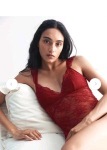 Red Lace Bodysuit