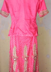 Beautiful Red Embellished Lehenga Choli