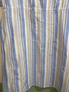Striped Button-Up Casual Dress