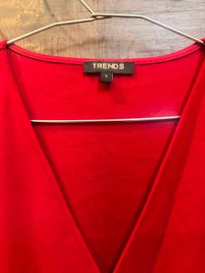 Chic Red Wrap Dress