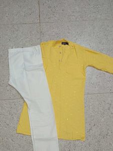 Yellow Kurta Pajama Set
