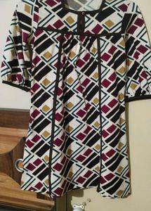 Geometric Print Top